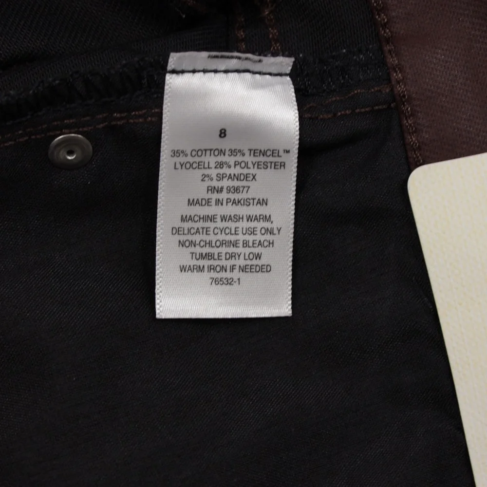 a.n.a Women's‎ Hight Rise Reflective Skinny Denim Jeans Brown Size 8